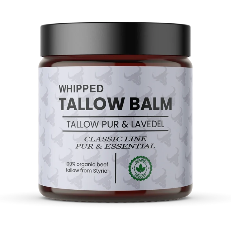 Tallow Gesichtscreme Lavendel natürliche Nachtpflege mit Rindertalg