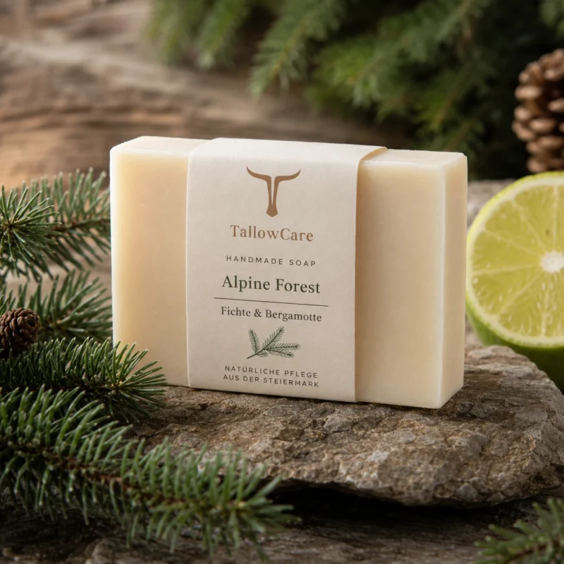Tallow Seife Alpine Forest Fichte Bergamotte