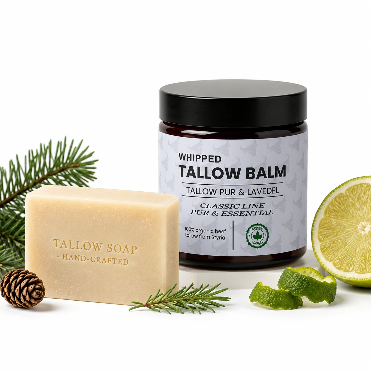 Tallow Abendritual Set Lavendel Naturkosmetik